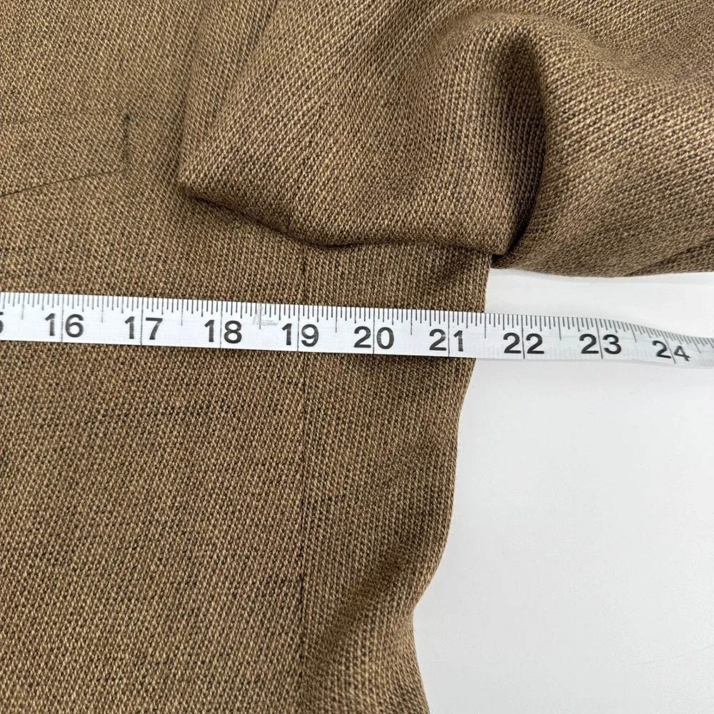Ralph Lauren Blazer Mens 40R Brown Wool 2-Button Textured Sport Coat Canada Made